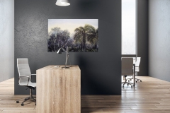 Dark office interior