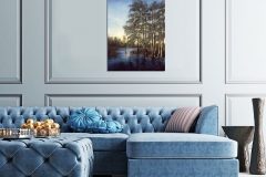 mock up poster in elegant  living room in stylish apartment.